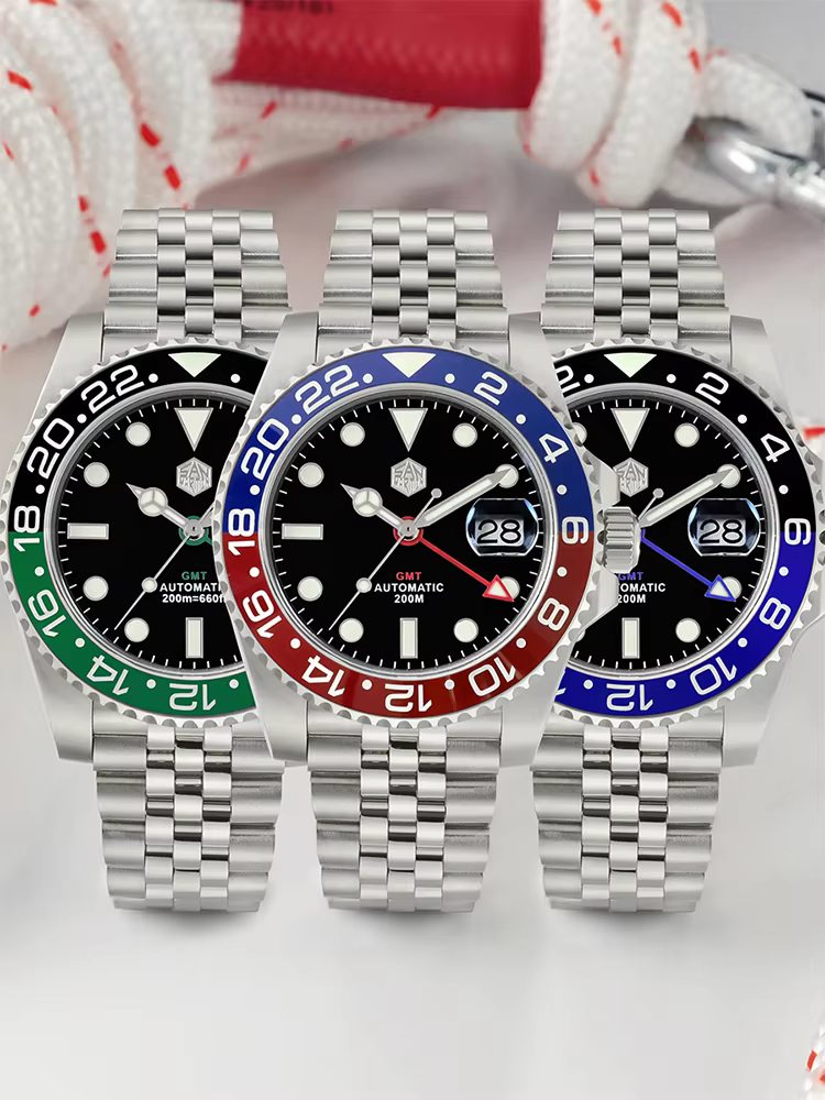 San Martin GMT Luxury Men’s Watch