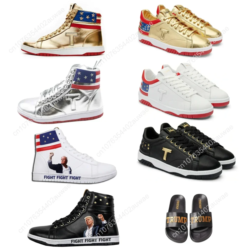 Trump VICTORY Gold Shoes 2024 Review – Bold MAGA Sneakers for USD 29.57