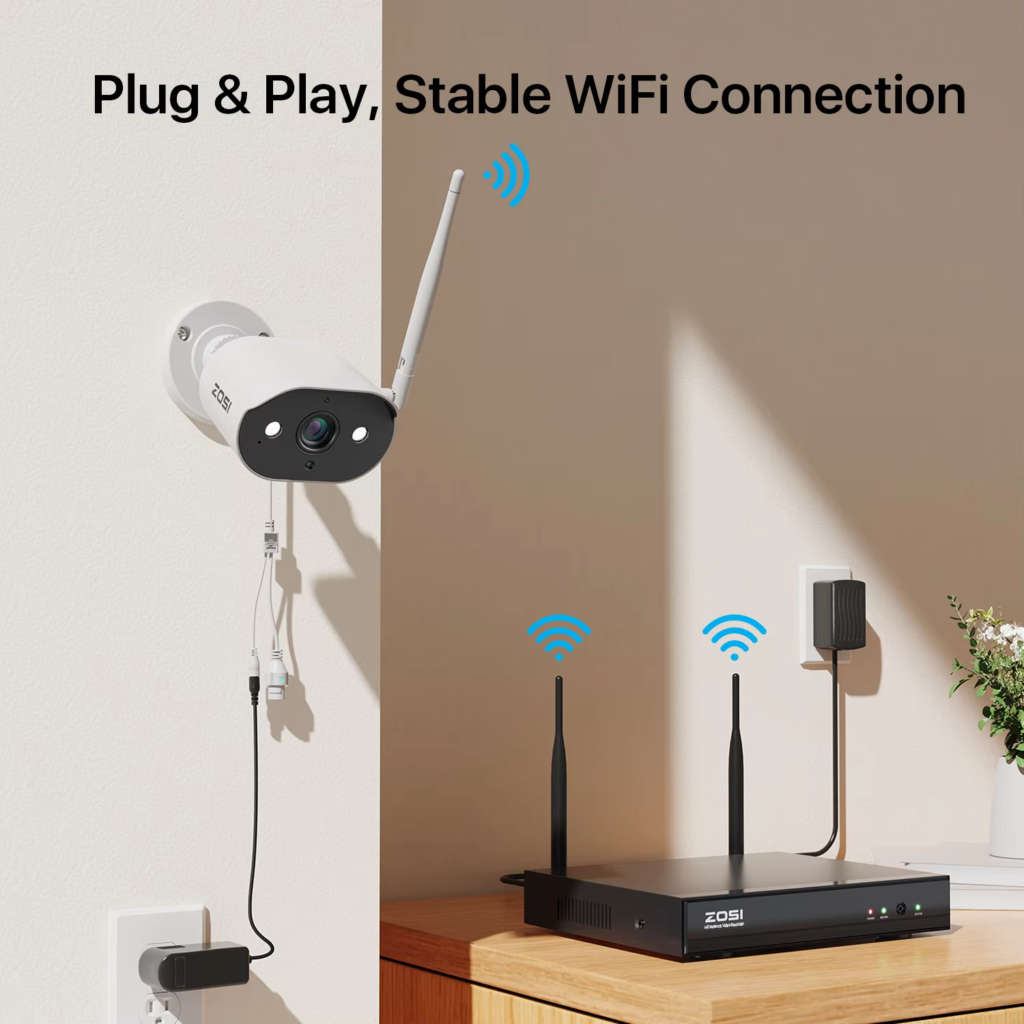 ZOSI WiFi Security Camera System 8CH 2K H265+ Outdoor Wireless CCTV – 54% OFF Now Only USD 191.82!