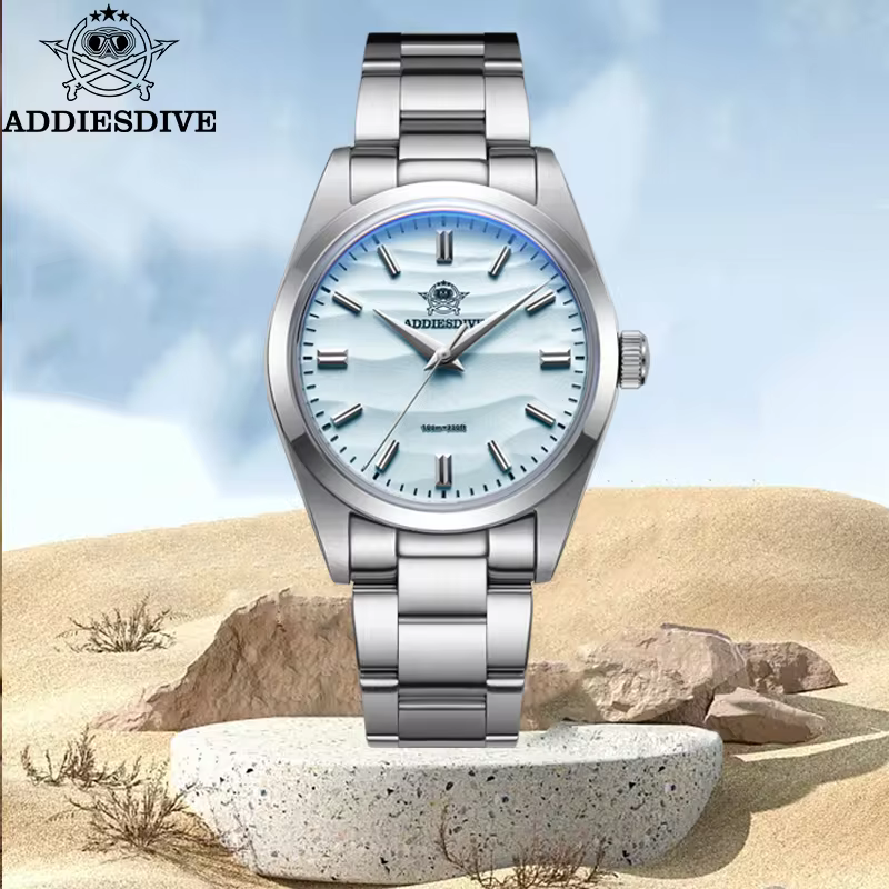 ADDIESDIVE Men's Sand Dial Quartz Watch 36mm