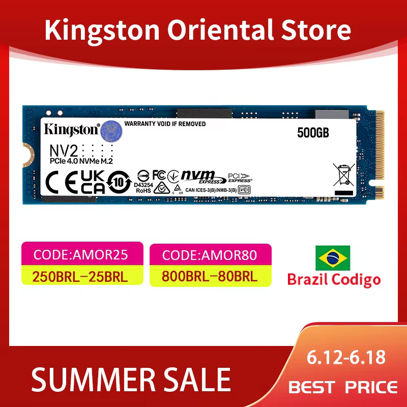 Kingston NV3 M.2 SSD NVMe PCIe 500GB/1TB/2TB/4TB
